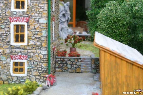 Detailansicht beim Bahnwärterhaus.