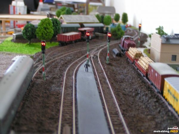 Ausfahrtsgleise.
Die Lichtsignale sind alle Funkktionsfähig.