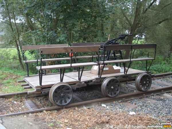 Original Draisiene von 1922 mit Anhänger