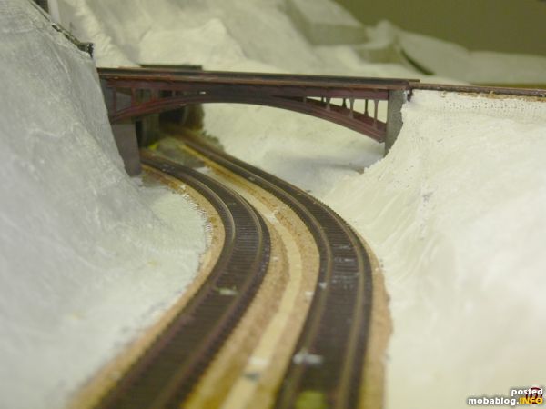 Blick auf die Paradestrecke, noch in einer „Winterlandschaft“