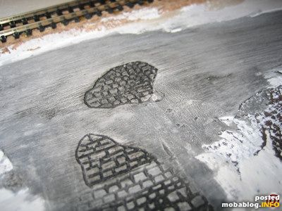 In Molto geritzte Pflasterstrasse