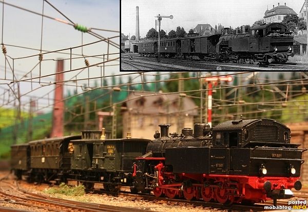 BR 97.5 hat Einfahrt mit ihrem kurzem Zug