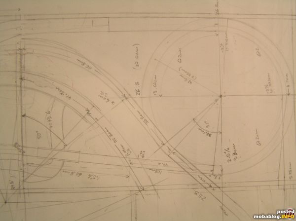 Die Planung von Segment 3, wie schon in den vorherigen Einträgen beschrieben, erfolgte mit Bleistift und Zirkel...