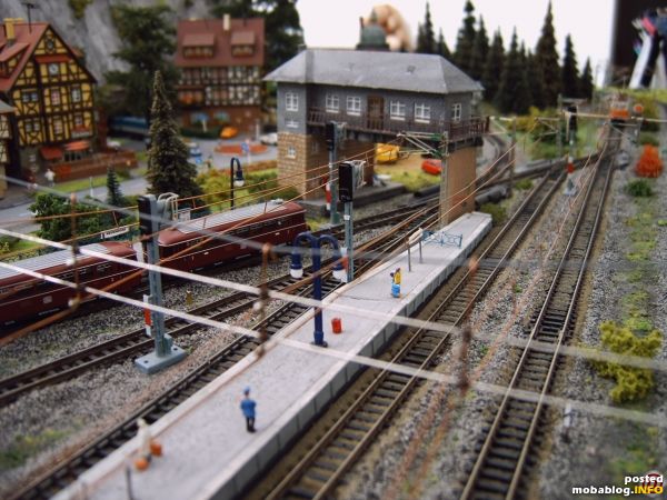 Ein Blick auf den Bahnhof.