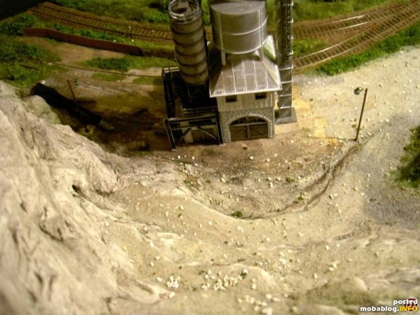Sicht vom Steinbruch herunter!Das Foto ist ist während der Bauphase gemacht worden