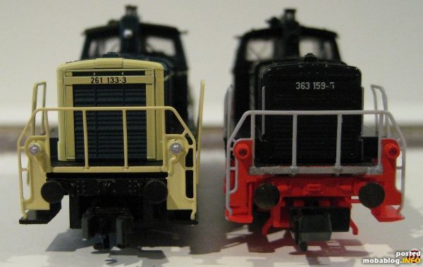 im Vergleich zur Hobbytrain V60 sieht man zwar die Unterschiede. Trotzdem ist die Hobbytrainlok eine gute Lok und durchaus mit der Fleischmannlok einsetzbar.