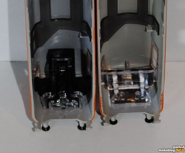 Lichtleiter. Links neu, rechts alt