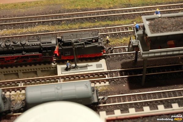 Schlackenkanal mit Wasserkran