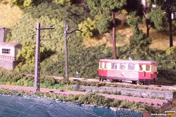 1978: Eine Schmalspurbahn sollte auch sein, also entstand der T1 der Selketalbahn, Polysterol handlackiert, Motor selbst gebaut aus Pikomotor