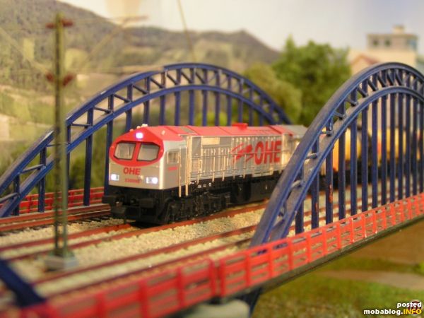 Bluetiger ist auf der Brücke zum Halt gezwungen, da ein ICE Vorfahrt hat....