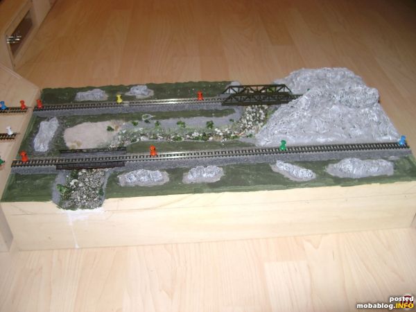 Als nächstes wird das Flussbett geflutet.