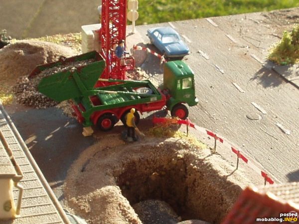 Mulde wird angehoben