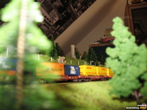 Ein Blick von der Strasse zur Burg: