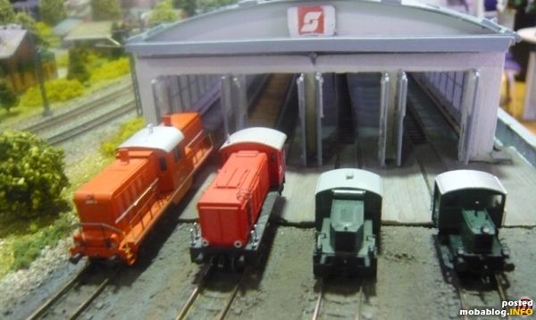 Oldtimertreffen vor dem Diesellokschuppen in Leopoldstadt