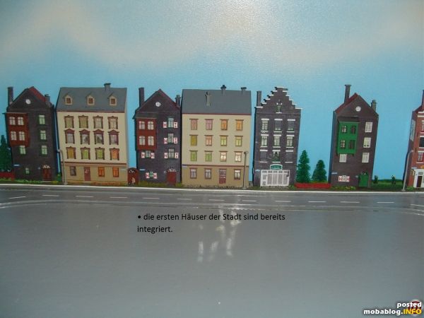 • die ersten Häuser der Stadt sind bereits integriert.