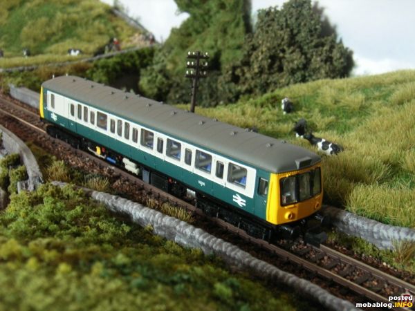 Auf dem Weg nach Philtown-Terminus hat die DMU bereits Philtown-Lock passiert und rollt vorbei an Rinderweiden und Trockensteinmauern seinem Ziel entgegen.