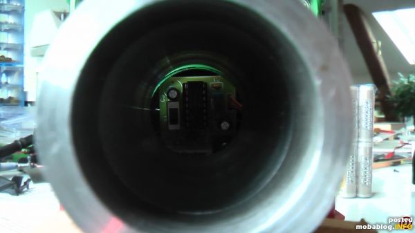 Also kommt jetzt das schon erwähnte glänzende Teil ins Spiel, aus Automatenstahl wird ein neuer Kessel mit Anbauteilen gefertigt. Die Durchmesser wurden um 3mm vergrößert und ein klein wenig Länger ...