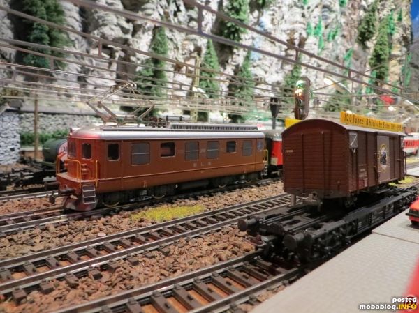 Hierher verirrt sich auch schonmal die Re 4/4 der BLS.