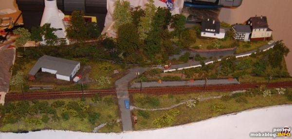 Der Haltepunkt, Bahnsteiglänge ca. 70 cm.
