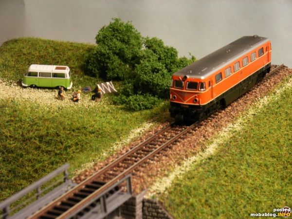 Hier der Blick auf die Camping-Szene von der anderen Modulseite aus.