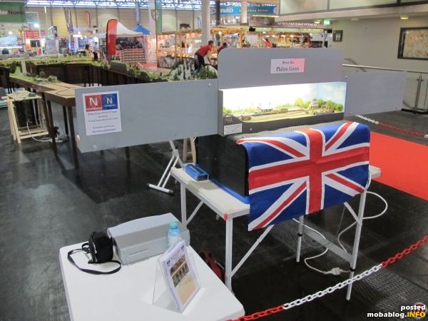 British-N durfte auch diesmal nicht fehlen: mein Micro-Layout "Philton-Green" ist wieder im Einsatz