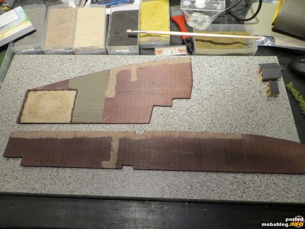 Am Anfang war das Brett. Zugeschnitten und lackiert.