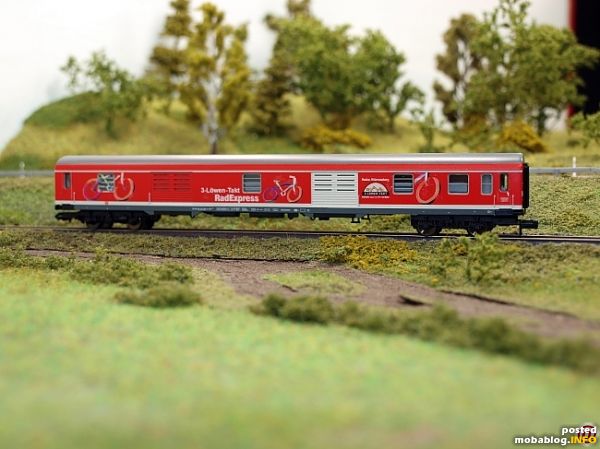 1919 Fleischmann 8150 K -- 4-Achser Personenzug- Gepäckwagen - Drei Löwen Takt