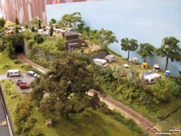 Ein Hingucker war auch diesmal wieder der Campingplatz Waldesruh mit der gleichnamigen Bahnhaltestelle.