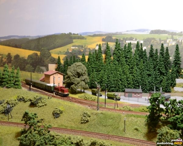 der abfahrbereite Mittagszug in Tannenwald