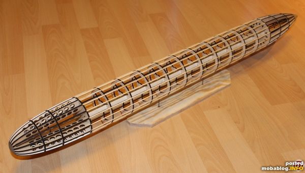 Das montierte Spantengerüst.