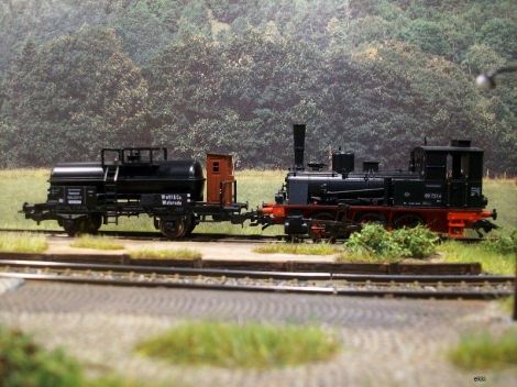 Mit einem Kesselwagen für Alten-Hollige