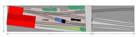CLAIRTOWN DEPOT: Gleicher Plan wie oben, andere Gestaltung, anderes Betriebskonzept