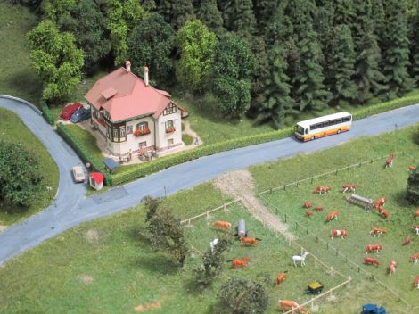 Dieses wunderschöne Gebäude der "Waldheimat" ist ein exakter Nachbau des Originals im Semmeringgebiet, hergestellt in Lasercut-Bauweise