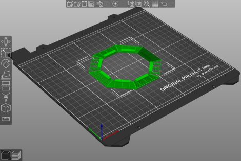 Aufbereitung Teil 3 (Gitter) der STL-Datei im Slicer