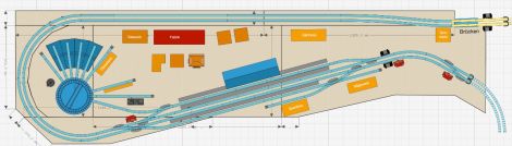 Der neue Plan. Vorteil wird nun sein, dass der neue Bahnhof l&auml;ngere Z&uuml;ge aufnehmen kann.