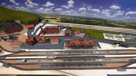 1 Zusatzgleis im Bhf "Leobersdorf" f&uuml;r Kurze Z&uuml;ge bzw. f&uuml;r die Wiener Schnellbahn.