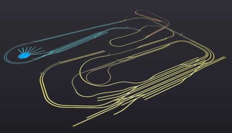 3D Ansicht Gleisplan obere Ebene