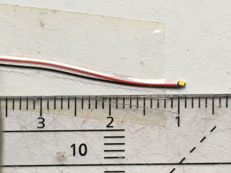 SMD-LED, 0402, warmwei&szlig;, fertig verdrahtet